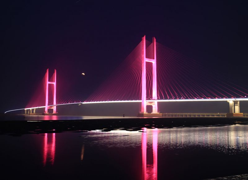 China North Korea Bridge Brightening Project